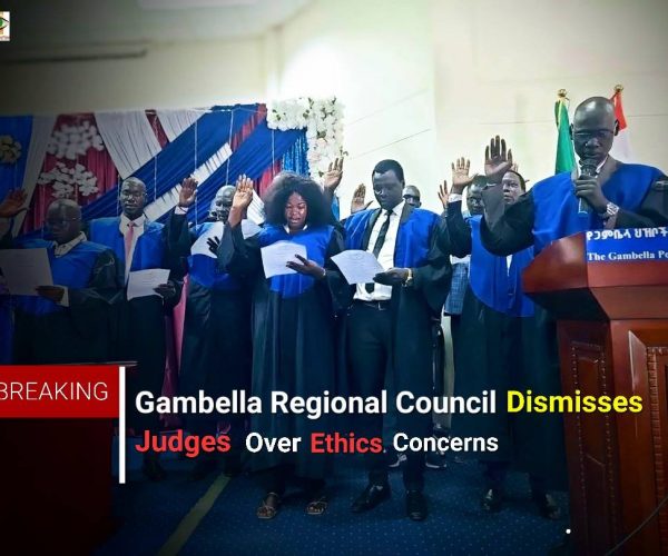 Gambella Regional Council Dismisses Judges Over Ethics Concerns