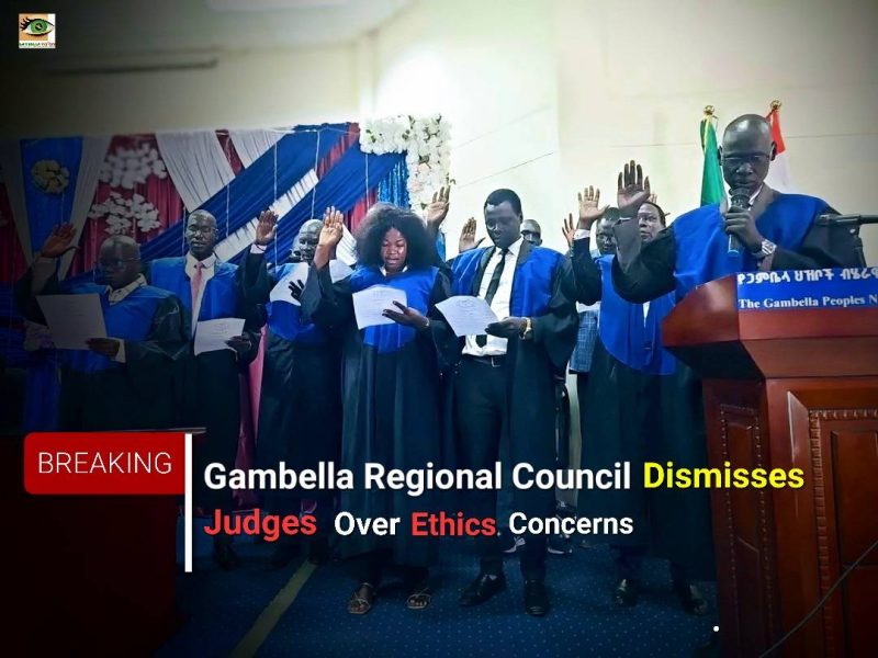 Gambella Regional Council Dismisses Judges Over Ethics Concerns