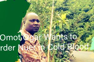 Omot Ogar wants to get Nuer Murdered in Cold Blood in Itang town, Alemitu supports his idea