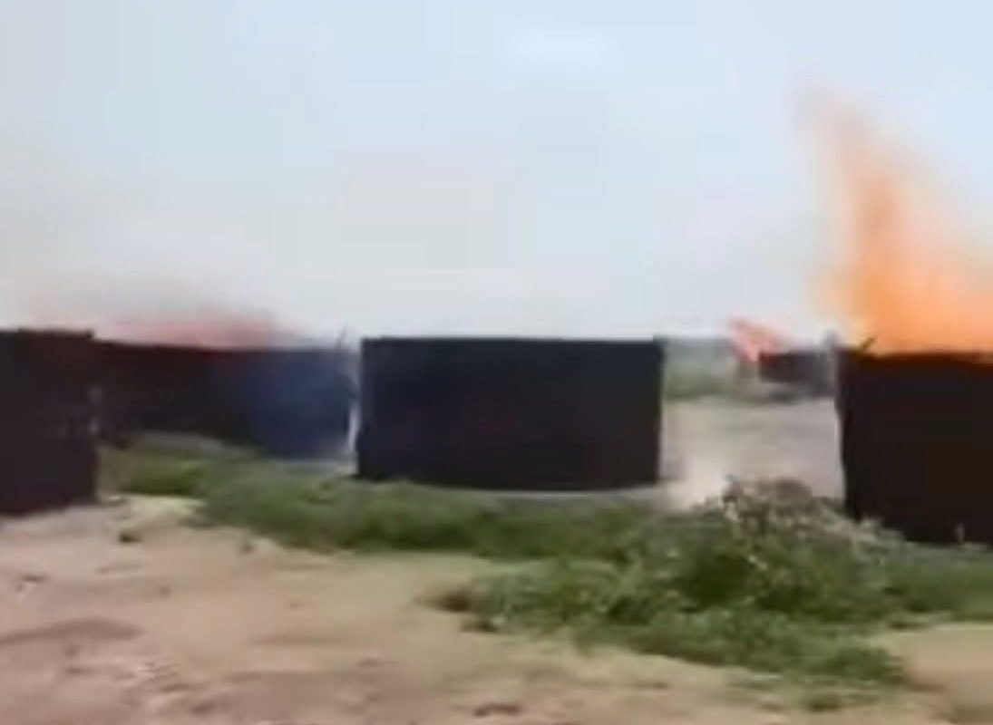 Painful Trajectory, Nuer Houses Burnt after owners fled for their lives