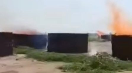 Painful Trajectory, Nuer Houses Burnt after owners fled for their lives