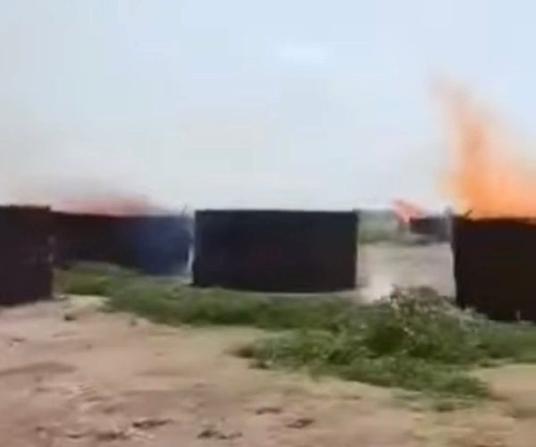 Painful Trajectory, Nuer Houses Burnt after owners fled for their lives