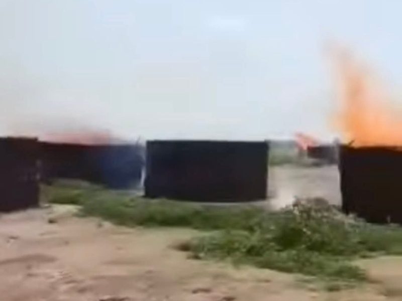 Painful Trajectory, Nuer Houses Burnt after owners fled for their lives
