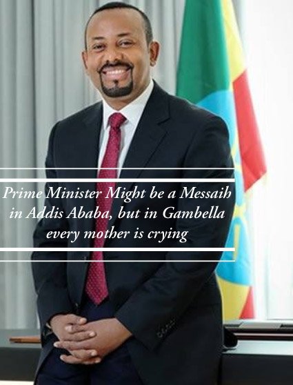 The Prime Minister appeared to be out of touch with the suffering of the people of Gambella